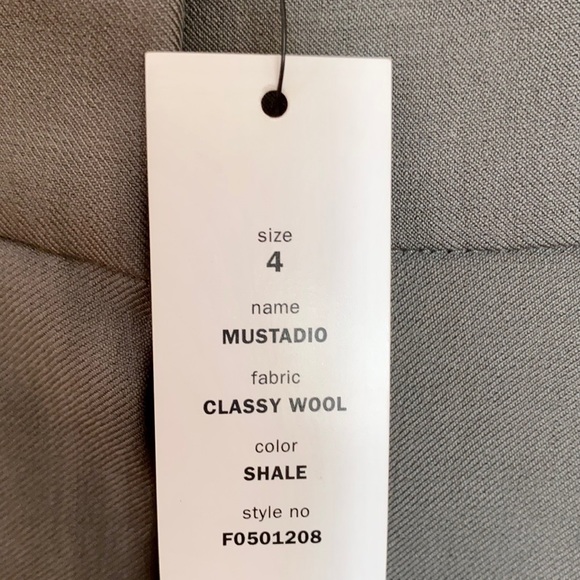 NWT Theory Mustadio Gray Cropped Wool Pants - Picture 8 of 9